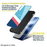 Pink & White Stripes Glass Case For Realme 10 Pro 5G