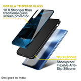 Polygonal Blue Box Glass Case For Realme 10 Pro 5G