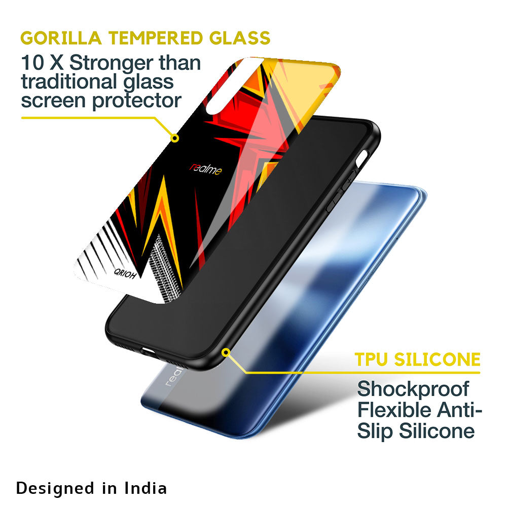 Race Jersey Pattern Glass Case For Realme C3