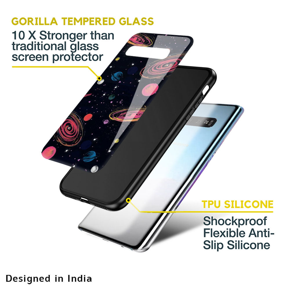 Galaxy In Dream Glass Case For Samsung Galaxy M13