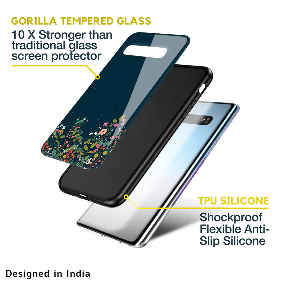 Small Garden Glass Case For Samsung Galaxy M13