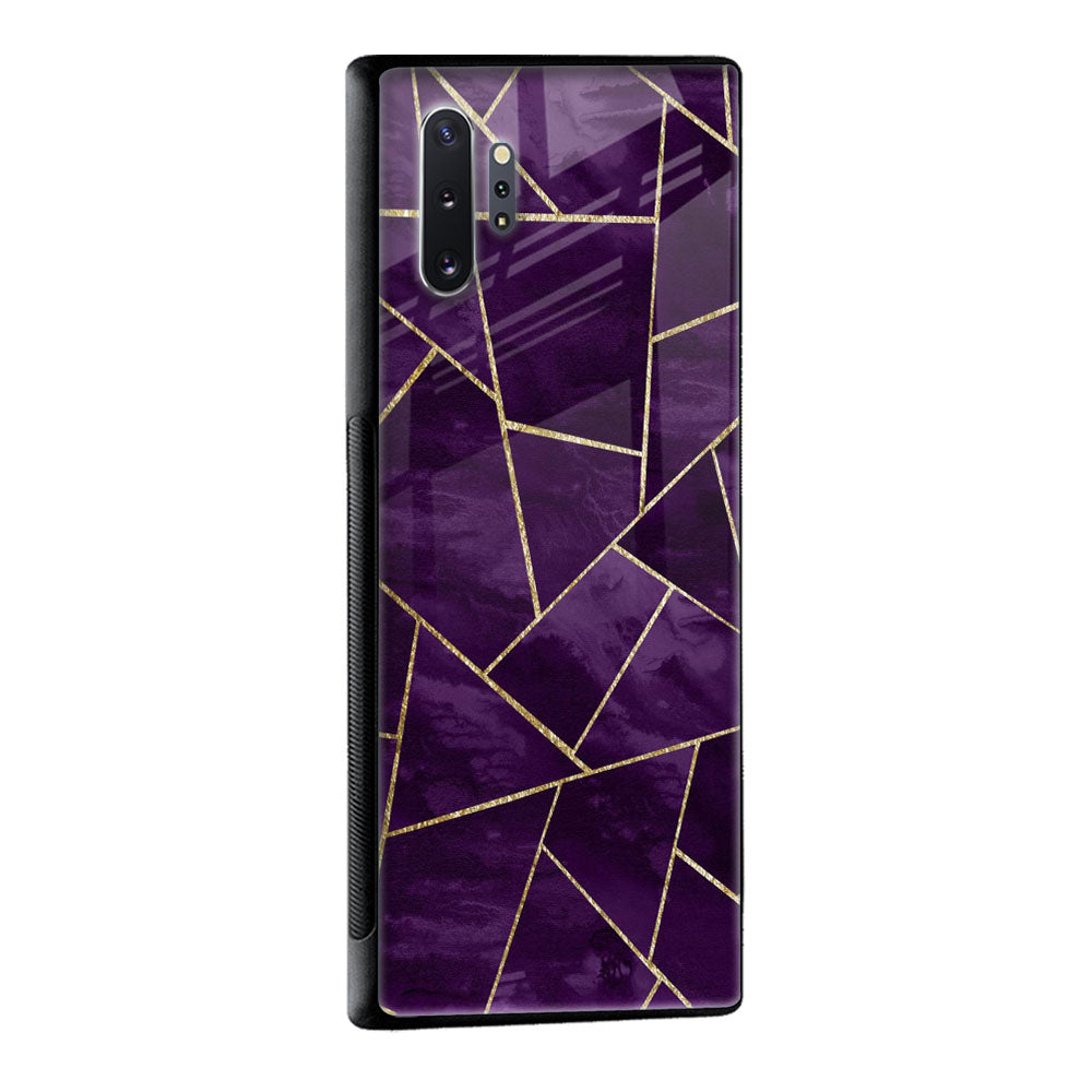Geometric Purple Glass Case For Samsung Galaxy M13