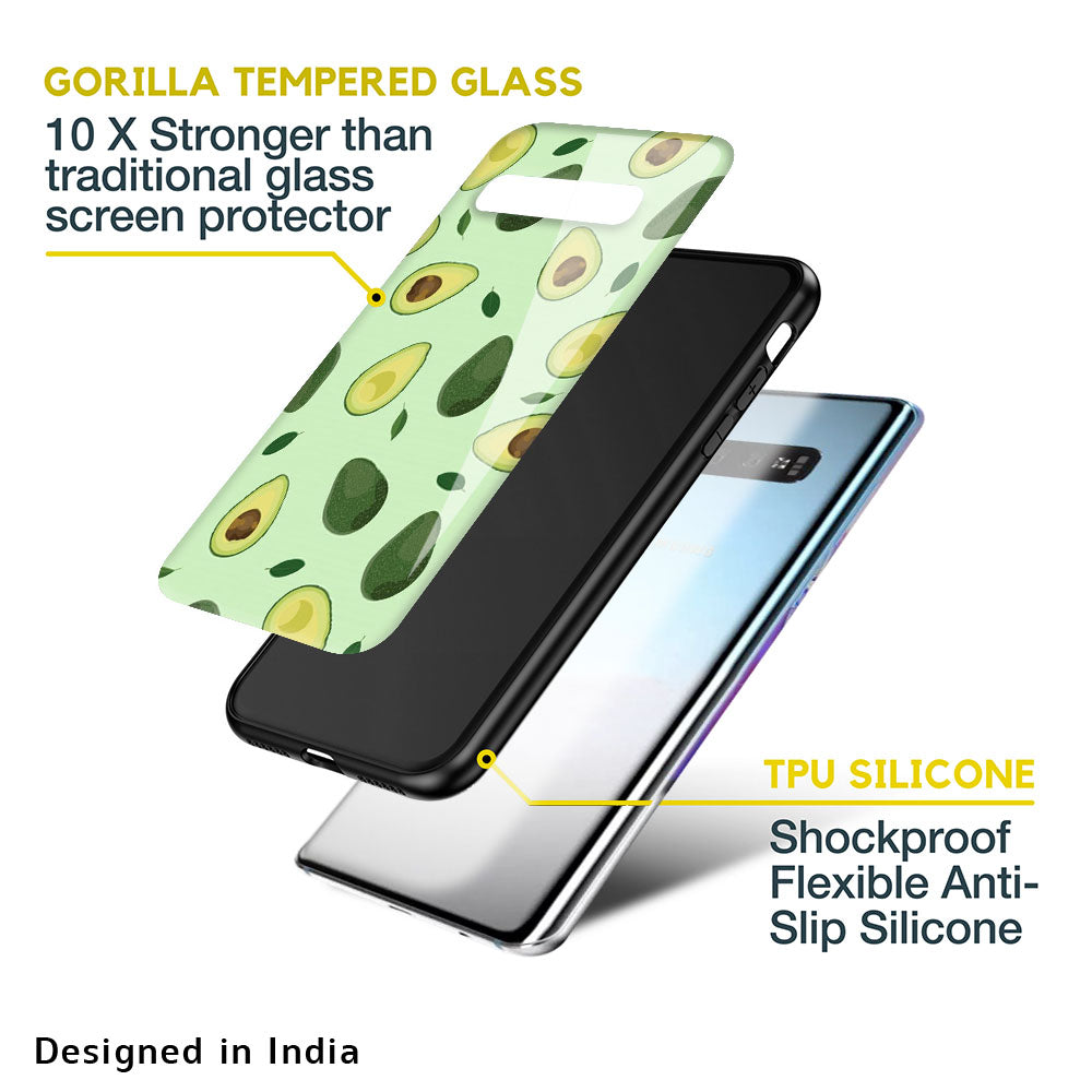 Pears Green Glass Case For Samsung Galaxy F41