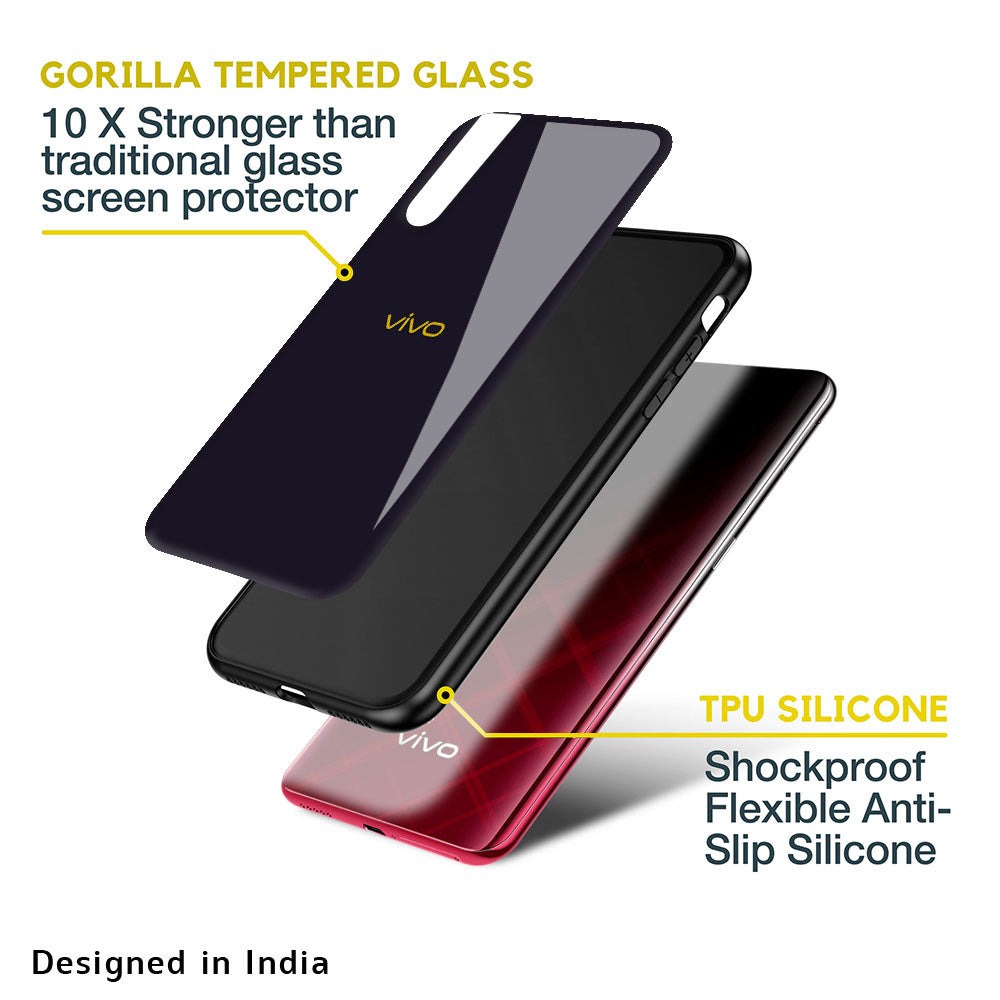 Deadlock Black Glass Case For Vivo X50 Pro