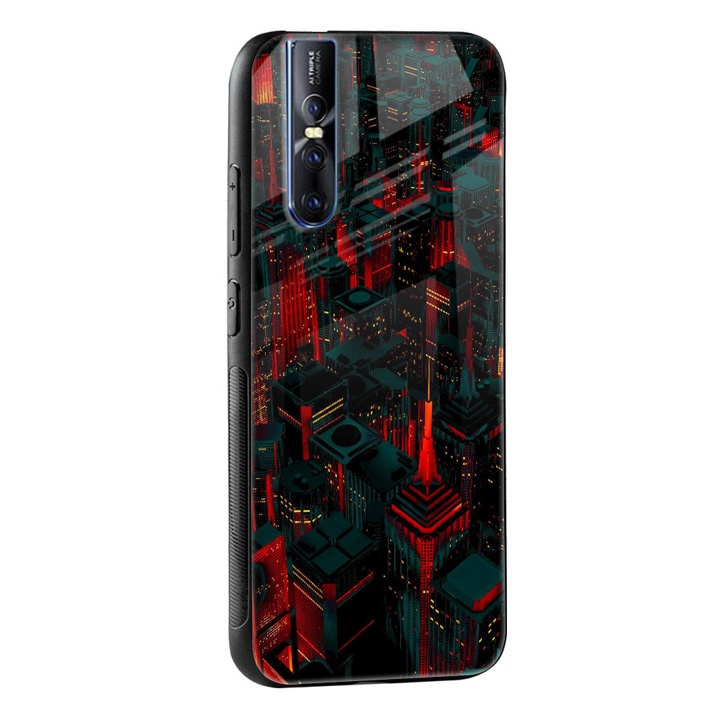 City Light Glass Case For Vivo X50 Pro
