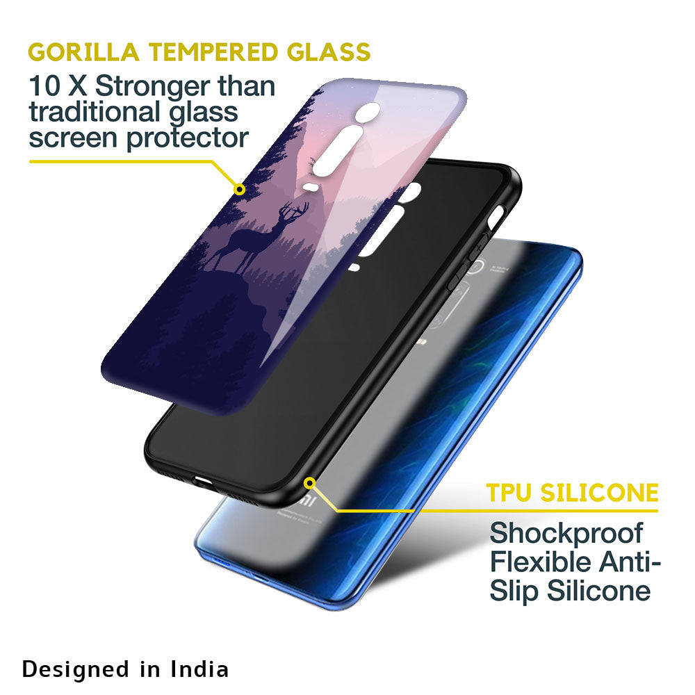 Deer In Night Glass Case For Xiaomi Mi A3