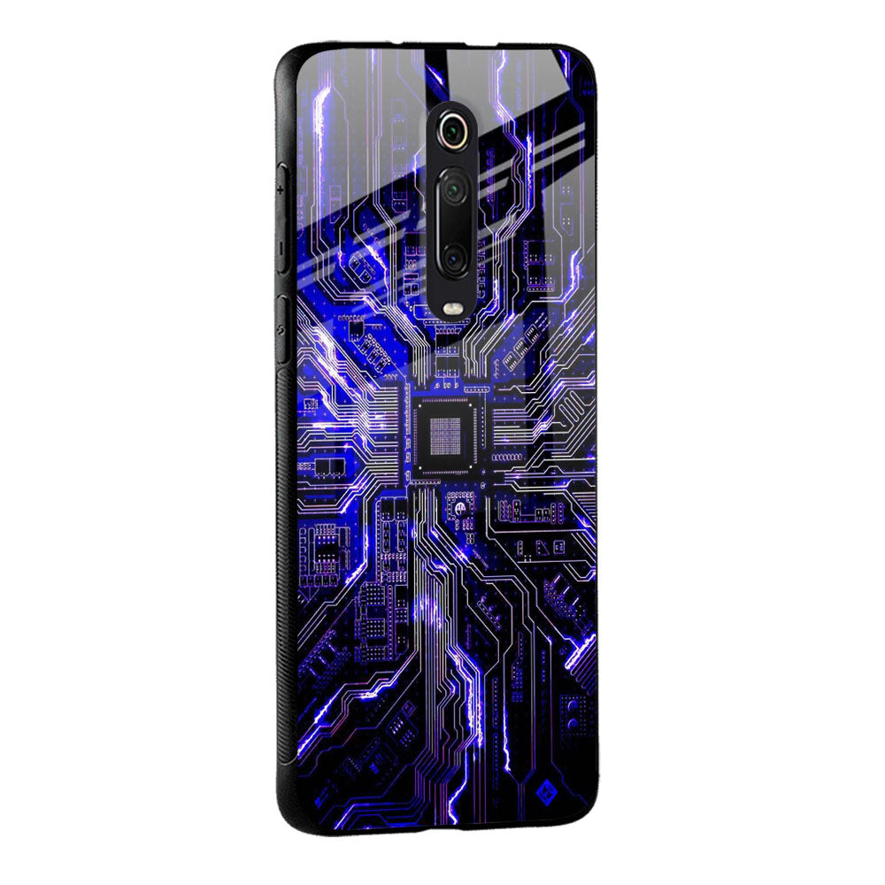 Techno Color Pattern Glass Case For Redmi A1