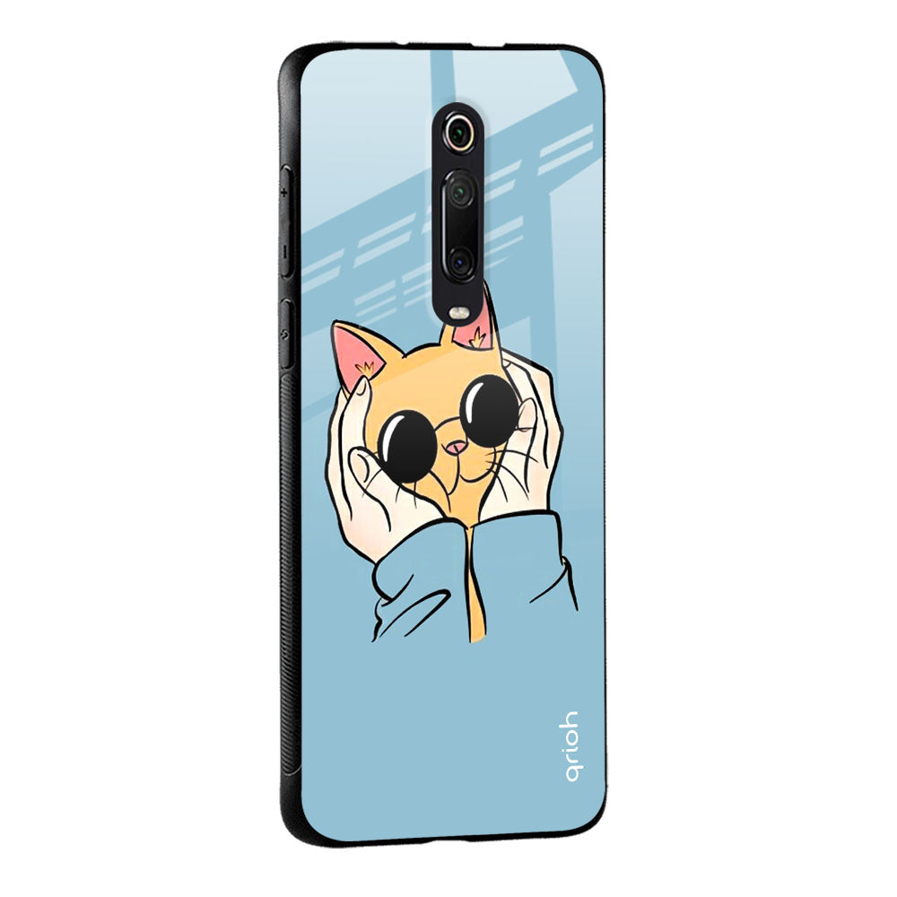 Adorable Cute Kitty Glass Case For Redmi A1
