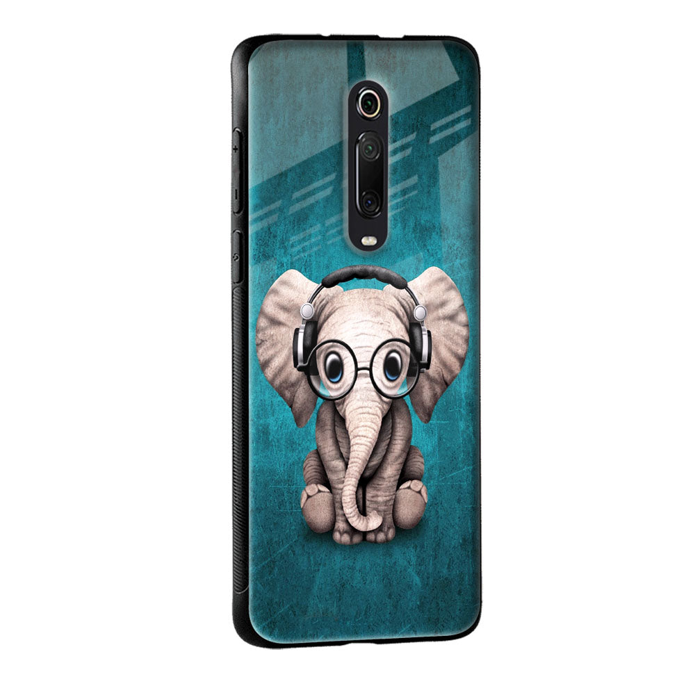Adorable Baby Elephant Glass Case For Mi Redmi Note 10