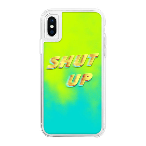 Shut Up Green Neon Sand Glow Case