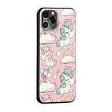Balloon Unicorn Glass case for iPhone 13 mini