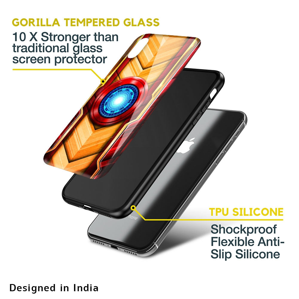 Arc Reactor Glass Case for iPhone XS Max