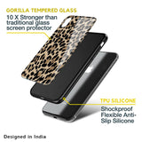 Leopard Seamless Glass Case For iPhone 7 Plus