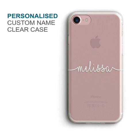 Transparent Name Custom Phone Cover