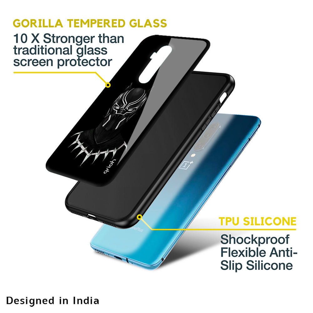 Dark Superhero Glass Case for OnePlus 10T 5G