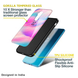 Colorful Waves Glass case for OnePlus 8
