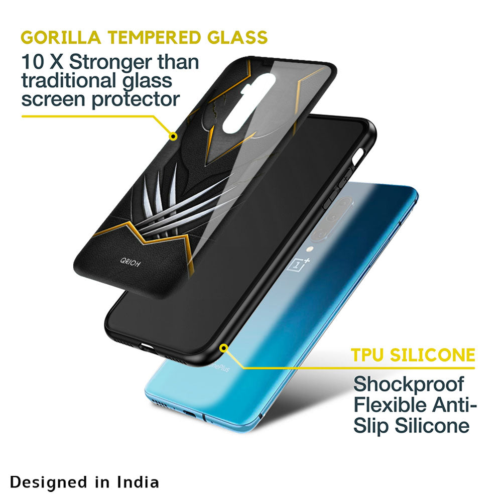 Black Warrior Glass Case for OnePlus 10T 5G