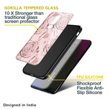 Shimmer Roses Glass case for Oppo A55