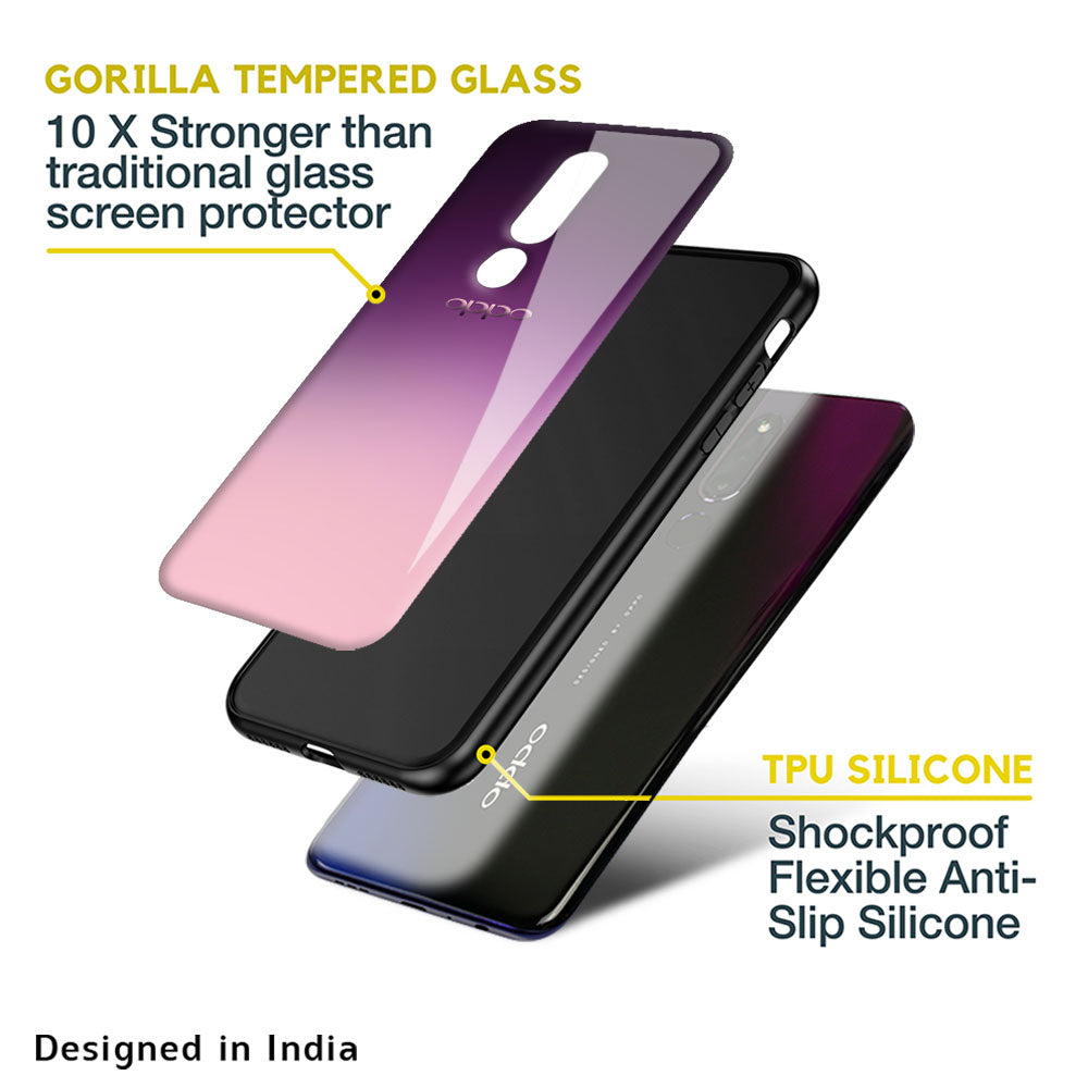 Purple Gradient Glass case for OPPO A77s
