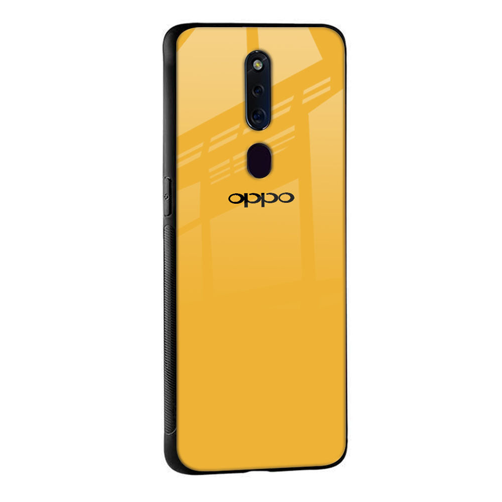 Fluorescent Yellow Glass case for OPPO A77s