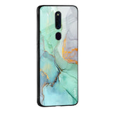 Green Marble Glass case for Oppo Reno8 Pro 5G