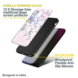 Elegant Floral Glass case for Oppo Reno8 Pro 5G