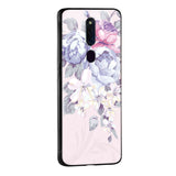 Elegant Floral Glass case for Oppo A36