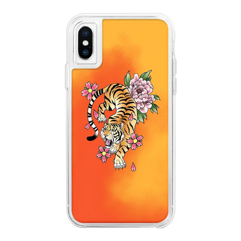 Tiger Orange Neon Sand Glow Case