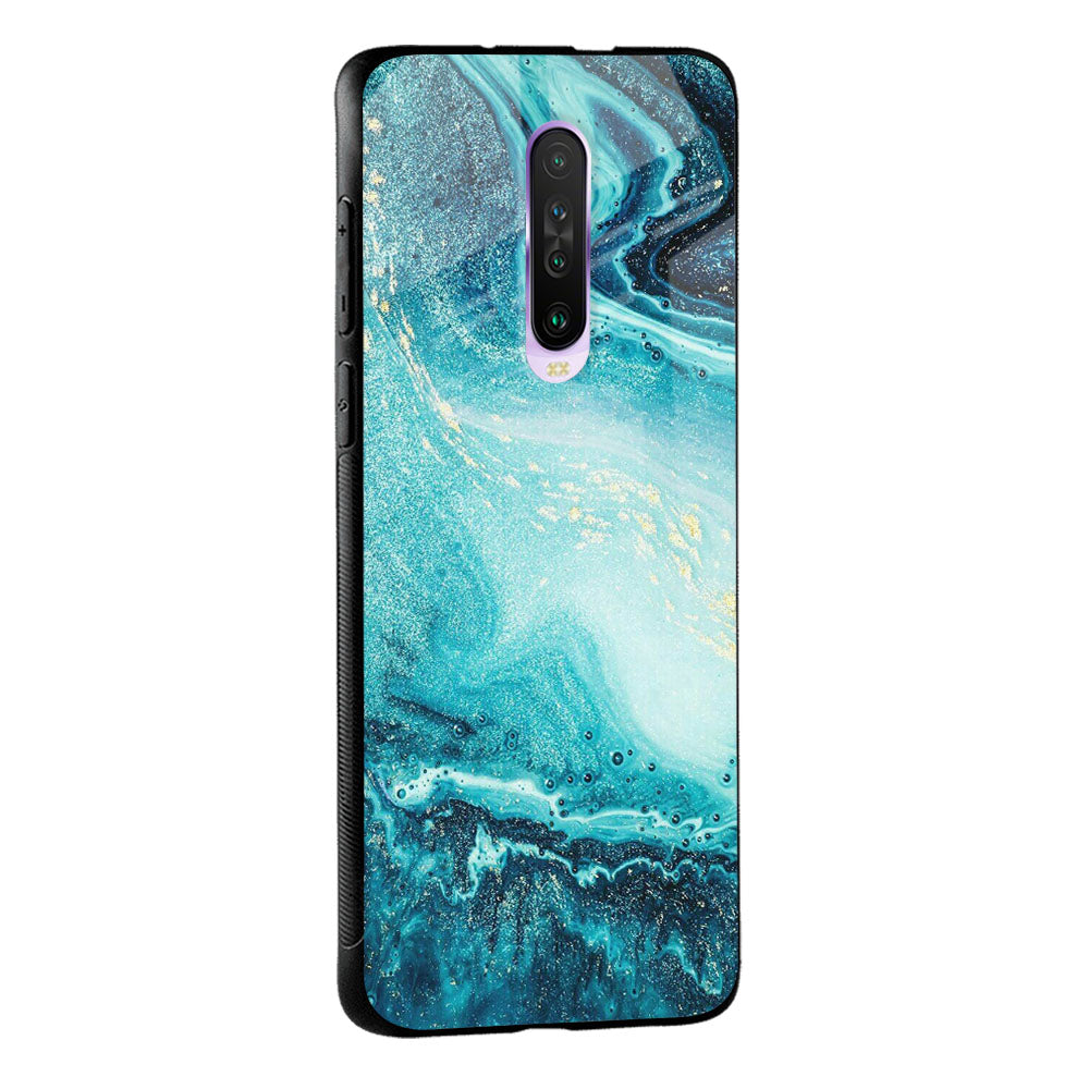 Sea Water Glass case for Poco M5