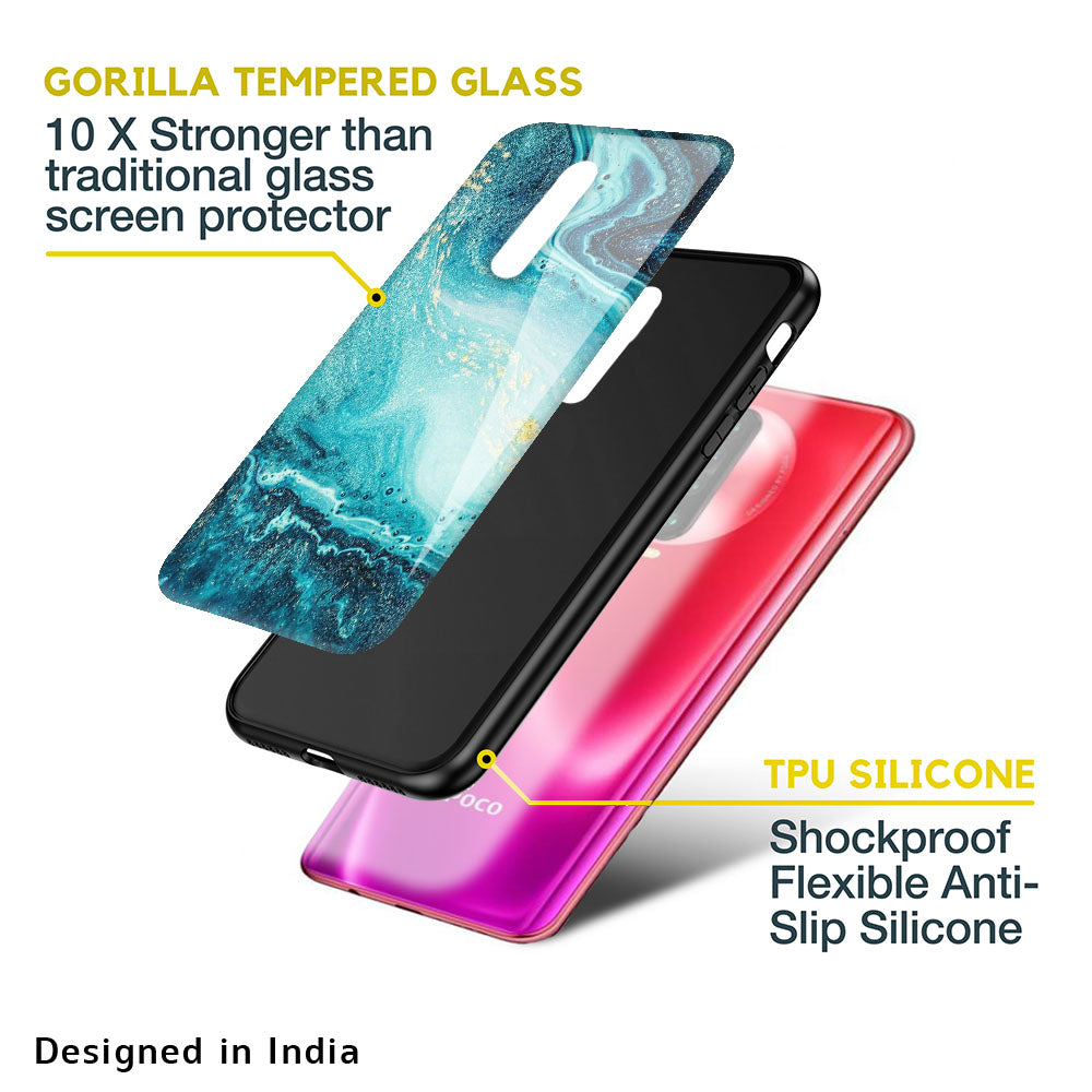 Sea Water Glass case for Poco M5