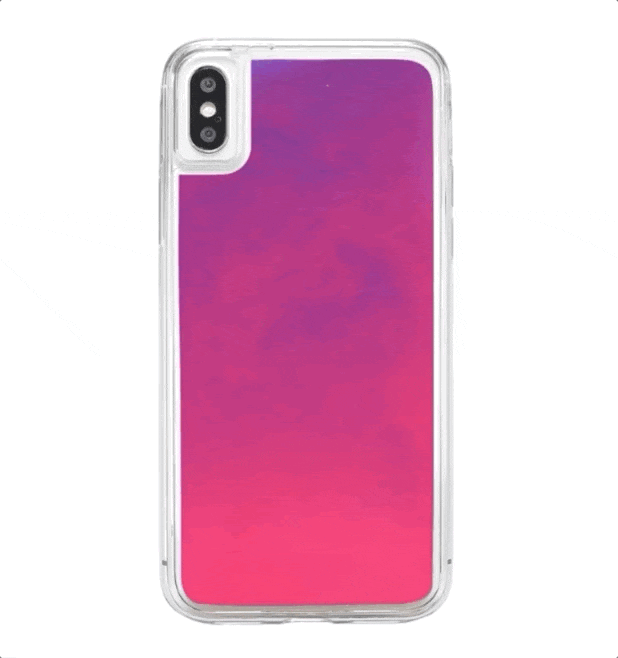 Pink Neon Sand Glow Case