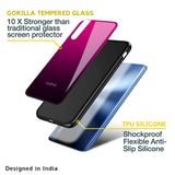 Purple Ombre Pattern Glass Case for Realme 10 Pro 5G