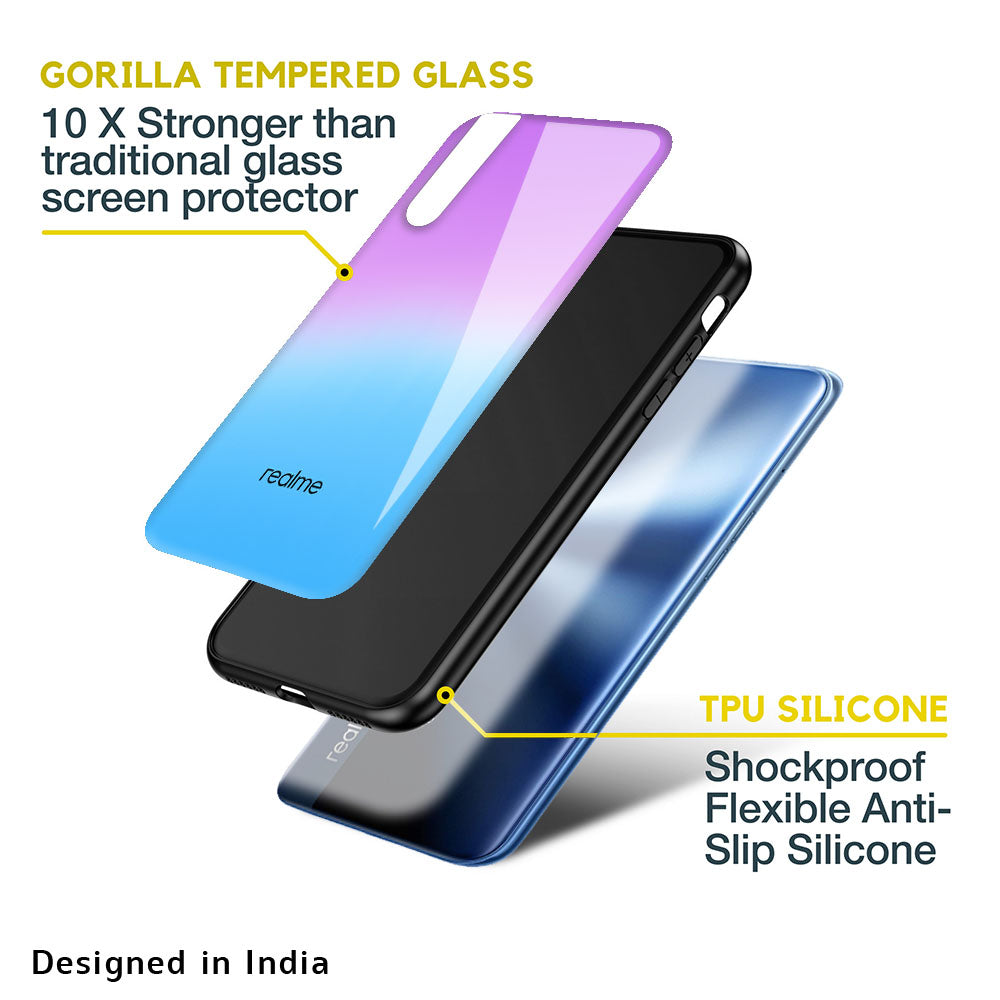 Unicorn Pattern Glass Case for Realme 10 Pro Plus 5G