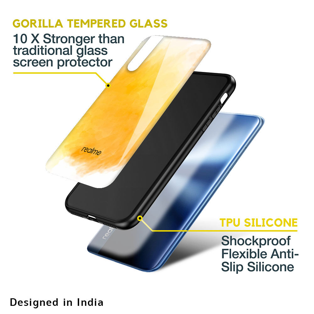Rustic Orange Glass Case for Realme 10 Pro Plus 5G