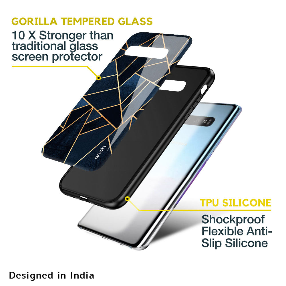 Abstract Tiles Glass case for Samsung Galaxy A50
