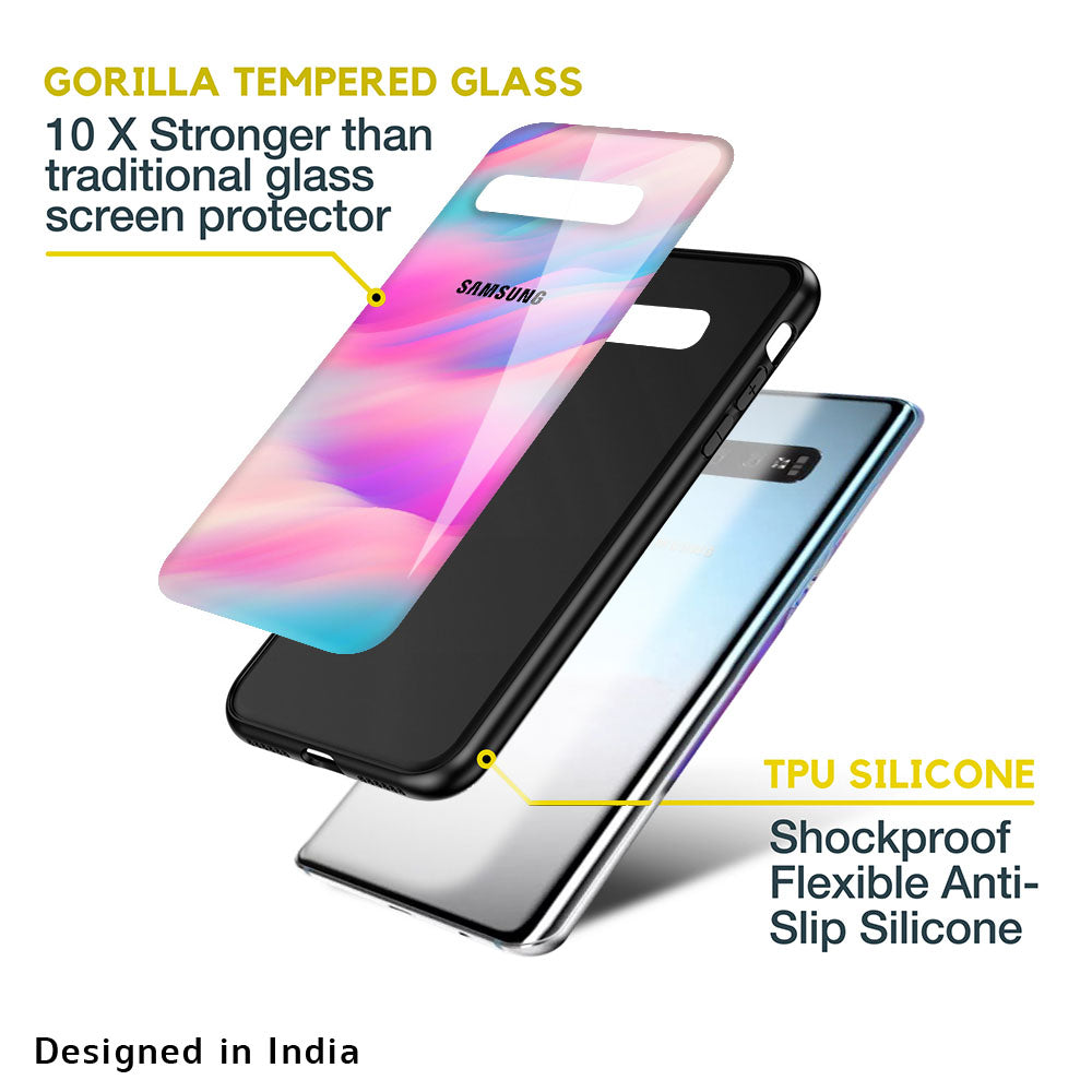 Colorful Waves Glass case for Samsung Galaxy F41