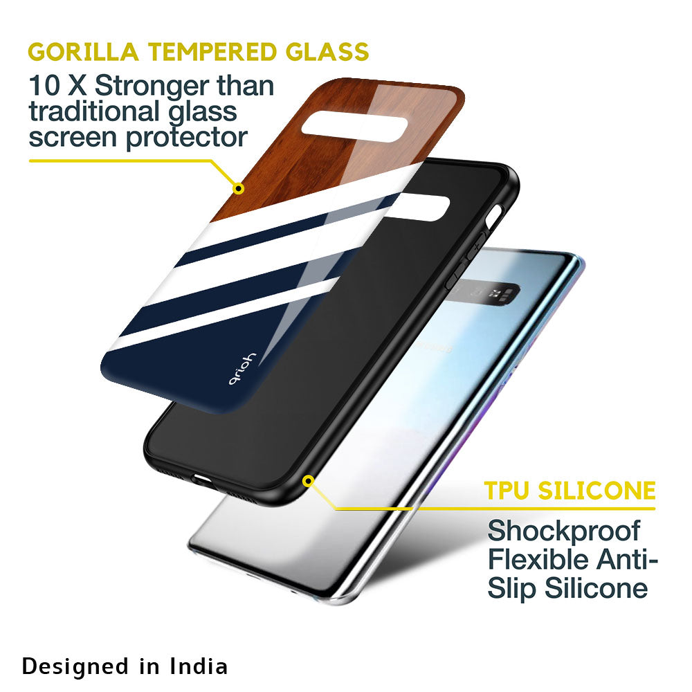 Bold Stripes Glass case for Samsung Galaxy A50