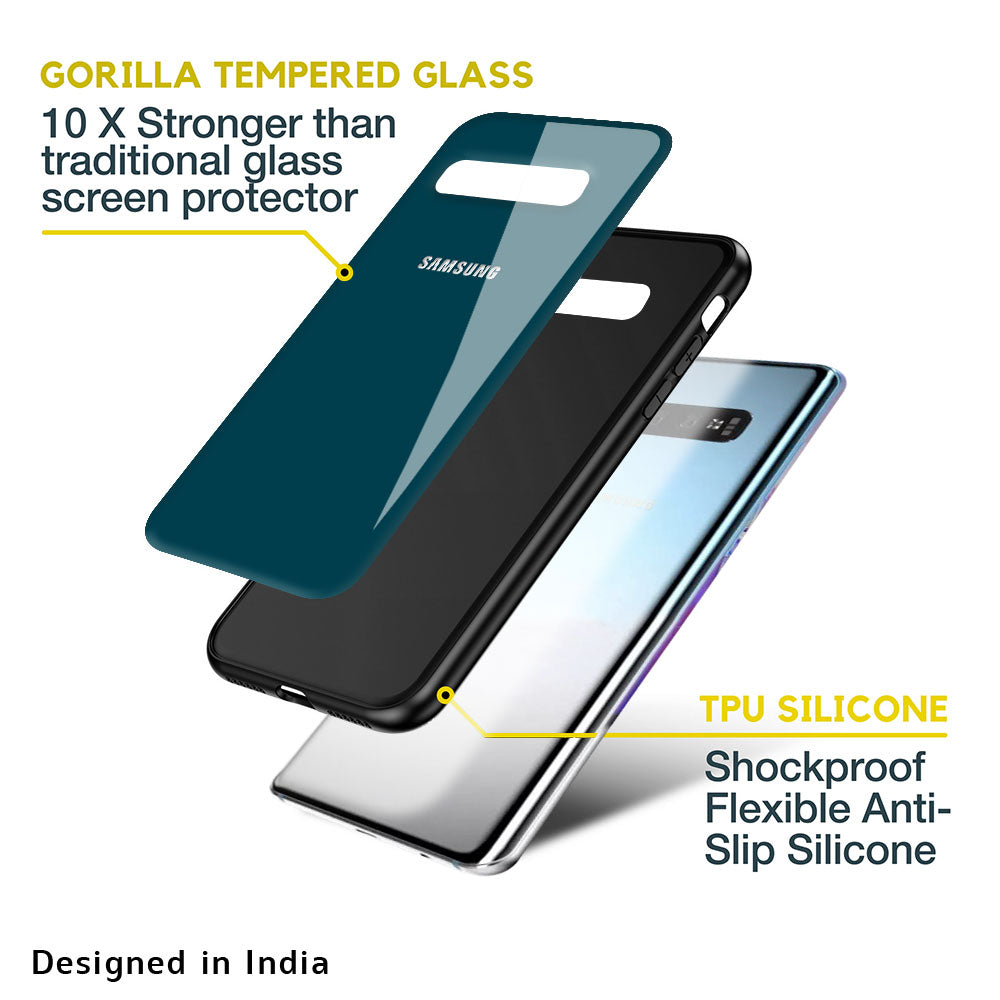 Emerald Glass Case for Samsung Galaxy F41