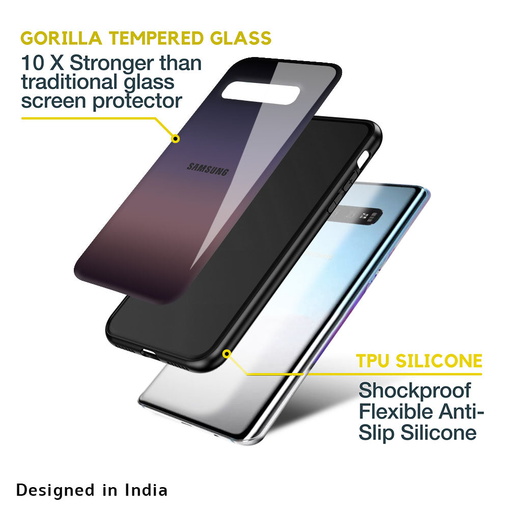 Grey Ombre Glass Case for Samsung Galaxy M13 5G
