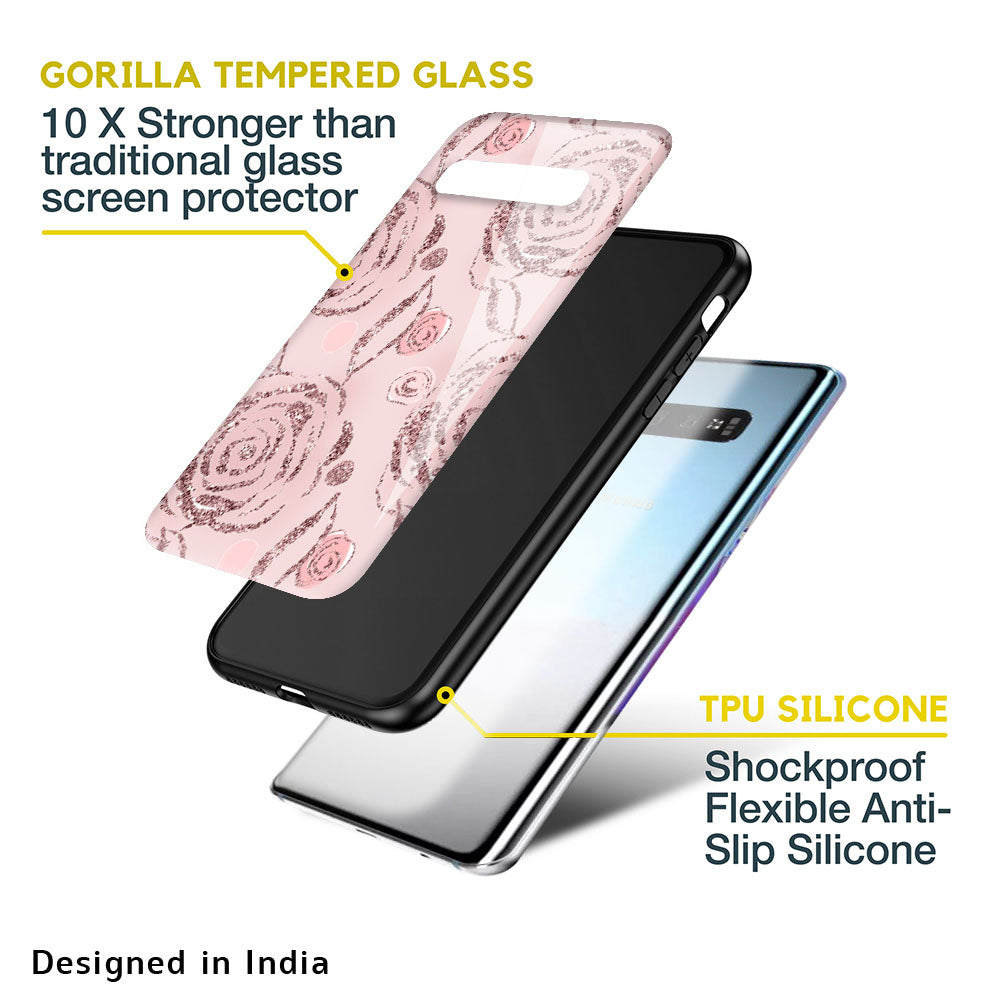 Shimmer Roses Glass case for Samsung Galaxy A33 5G