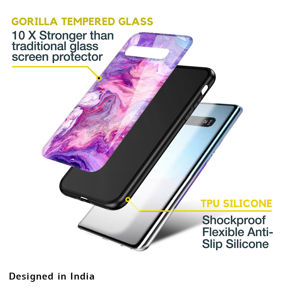 Cosmic Galaxy Glass Case for Samsung Galaxy A23