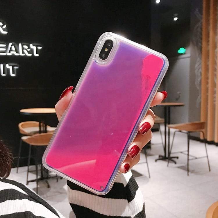 Wild Pink Neon Sand Glow Case