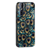 Peacock Feathers Glass case for Vivo Y16