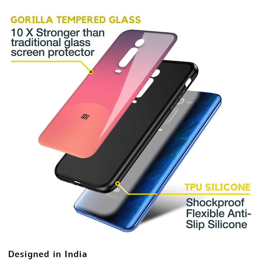 Sunset Orange Glass Case for Xiaomi Mi A3