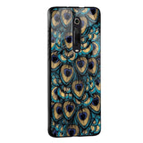 Peacock Feathers Glass case for Redmi Note 10S