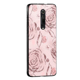 Shimmer Roses Glass case for Redmi Note 9