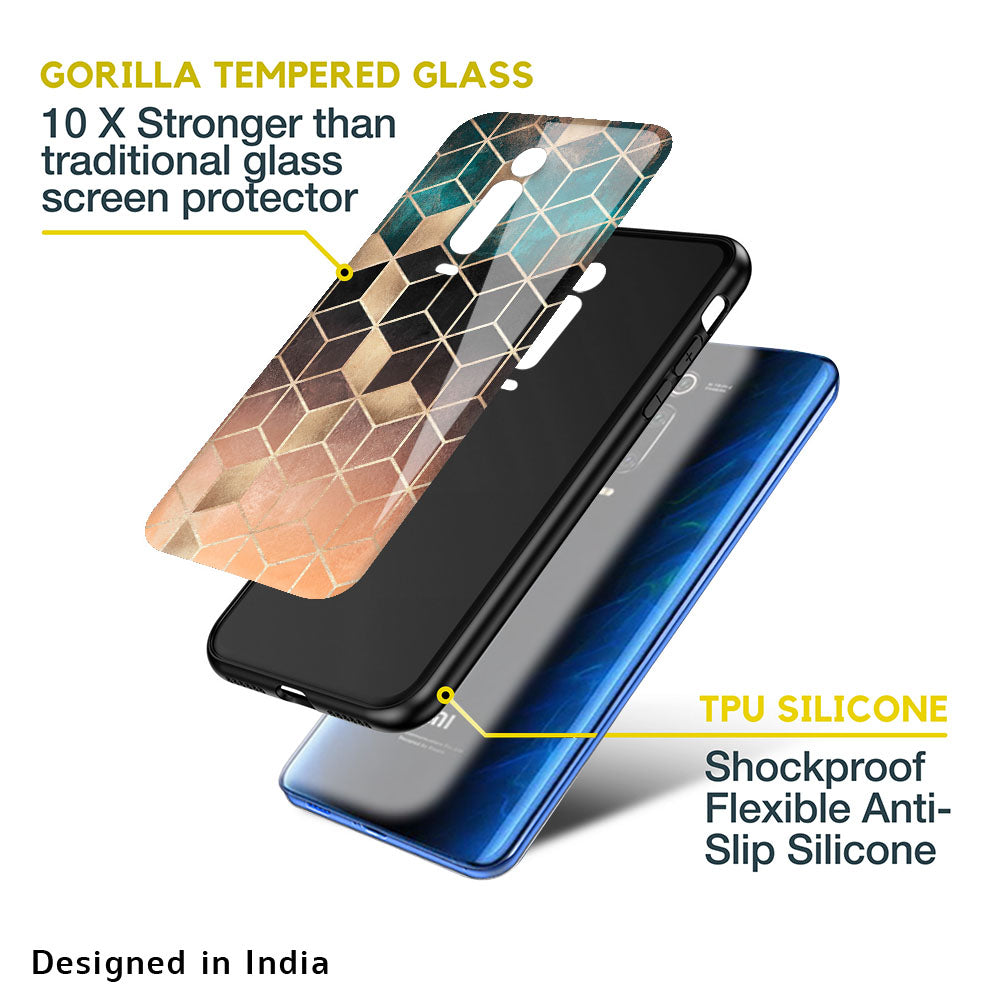 Bronze Texture Glass Case for Redmi A1
