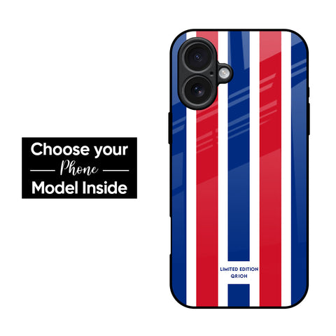 Tricolor Flag Glass Case