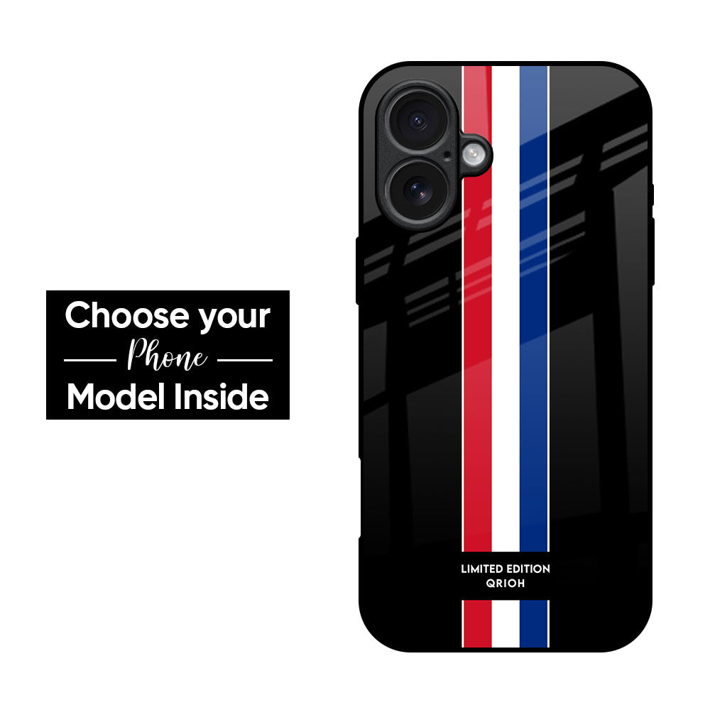 Flag Striped Glass Case