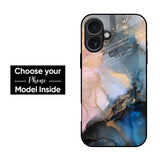 Marble Ink Abstract Glass Case